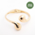 Bracelete Maxi Gota Dourado