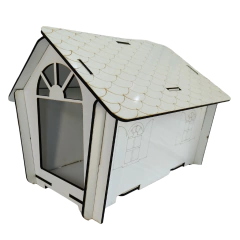 Casa Love G para coelhos e P para hamster - Casa dos Coelhos e CIA