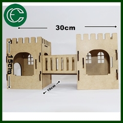 Castelo para PEQUENOS ROEDORES E AVES - Casa dos Coelhos e CIA