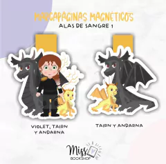 Marcapáginas magnéticos ALAS DE SANGRE - Precio por unidad -