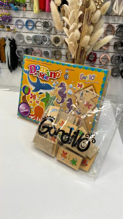 JUEGOS DIDACTICOS DE MADERA DOMINO DE MAR