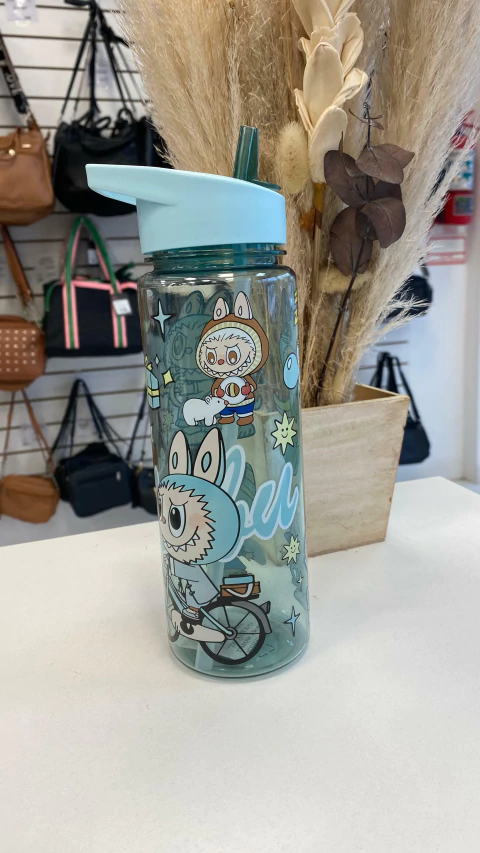 BOTELLA TRANSPARENTE LABUBU