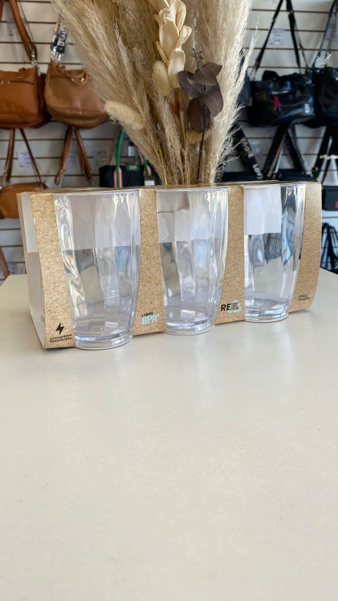 VASOS FACETADOS X6UN