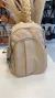 MOCHILA CON HERRAJES MARIA BEIGE