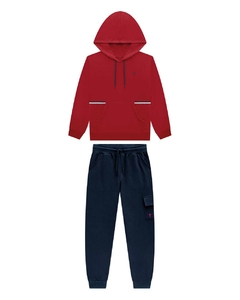 Conjunto blusao e calça em moletinho Rubi Onda Marinha - comprar online