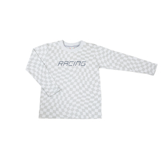 Camiseta manga longa racing cinza Have Fun