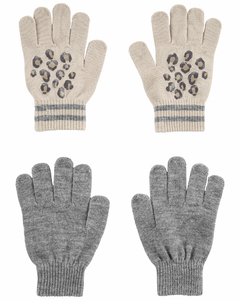 kit luvas carters 2 pares cinza e creme