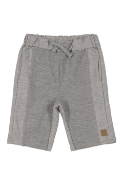 Bermuda em moletom sem felpa mescla cinza medio- Up Baby