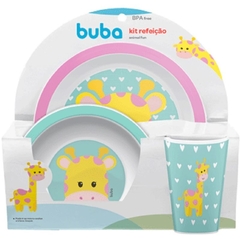 Kit Refeição Animal Fun Girafa- Buba