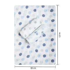 Cueiro Swaddle Papi Soft Estampado Bola Fofa com 3 unidades - Helena Magalhães