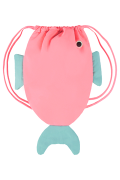 Mochila peixinho microfibra Up Baby pink fluor neon