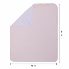 Manta tricot Mami com forro rosa 95x75 cm na internet