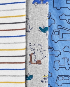 Kit body Carters manga curta 5 peças urso tartaruga - comprar online