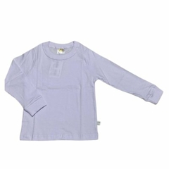 Camiseta basica manga longa unissex branco Have Fun