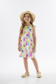 Macacao alcinha Up Baby algodao off white jardim