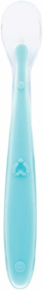 Colher anatomica em silicone azul Buba