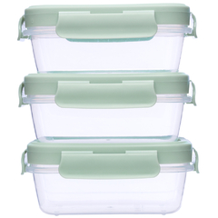 Kit 3 potinhos hermeticos verde Buba