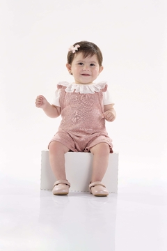 Macaquinho em tricot Up Baby rose