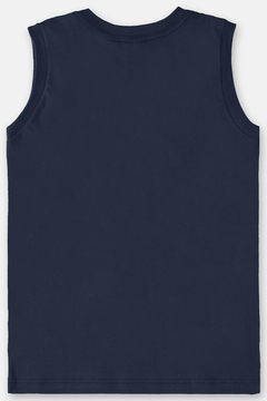 Camiseta Regata algodão azul escuro Up Baby - comprar online