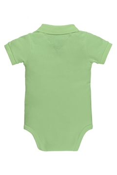 Body polo manga curta verde verão Up Baby - comprar online