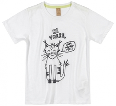 Conjunto Camiseta Algodão e Bermuda Moletom Branco especial Gato- Up Baby na internet