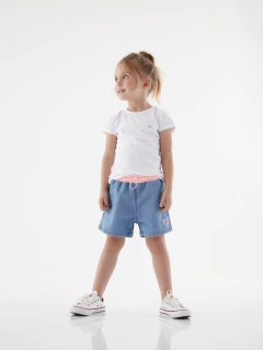 Short jeans com rosa Up Baby na internet