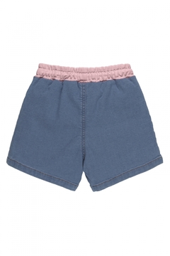 Short jeans com rosa Up Baby - comprar online