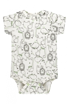 Conjunto 3 peças branco c preto animais Up Baby