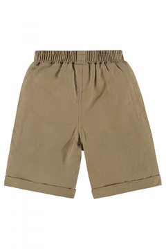 Bermuda em linho castanho claro Up Baby - comprar online