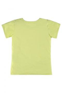 Blusa manga curta verde limão emotion Up Baby na internet