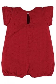 Macaquinho em laise Up Baby vermelho - comprar online