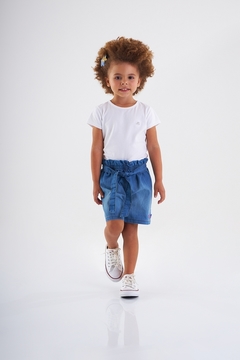 Short Jeans Up Baby Azul denim na internet