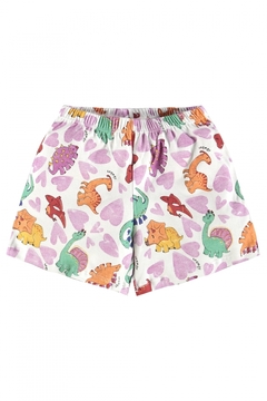 Pijama UP Baby algodao dino rosa - Helena Magalhães