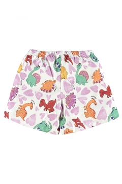 Pijama UP Baby algodao dino rosa