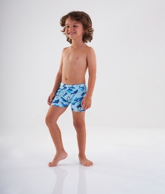 Sunga boxer Up baby azul tubarão - comprar online