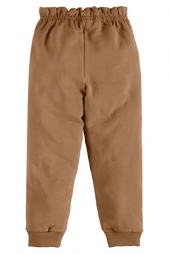Conjunto blusão urso em pelo calça molecoton marrom Up Baby