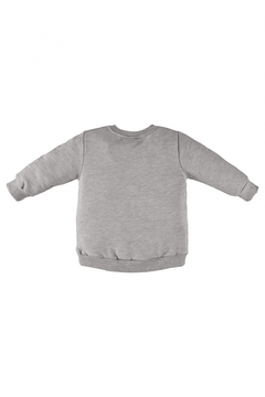 Imagem do Conjunto blusão e calça em moletom flanelado dog cinza Up Baby