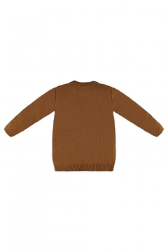 Blusão em tricot marrom Up Baby - comprar online