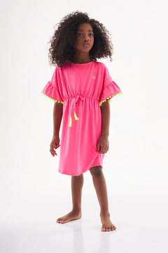 Saída de praia com proteção UV rosa pink Up Baby na internet