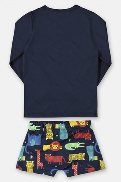 Conjunto camiseta com sunga UV 50+ Leão Up Baby - comprar online
