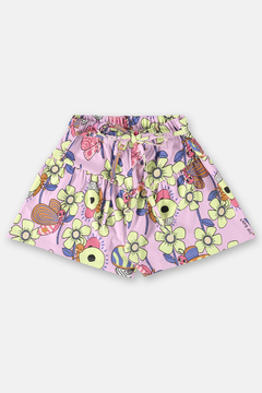 Imagem do Conjunto Up Baby blusa e short lilas floral