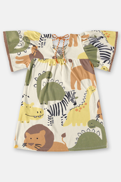 Vestido safari com bege Up Baby na internet