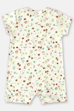 Macaquinho manga curta off white jardim Up Baby - comprar online