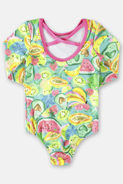 Maio malha sublimada UV 50+ Up Baby frutas na internet