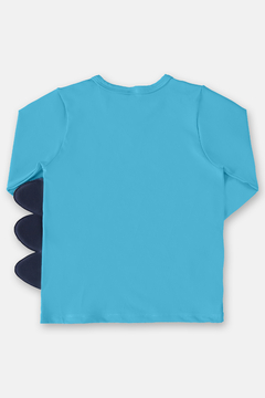 Conjunto moda praia com proteção UV azul dino Up Baby - loja online