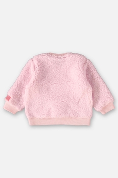 Conjunto blusao pelo e calça molecotom rosa urso Up Baby - loja online