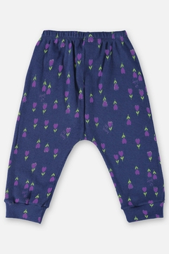 Conjunto blusao moletom e calça ribana lilas joaninha Up Baby