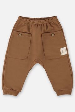 Conjunto blusao e calça moletom marrom carros Up Baby - loja online