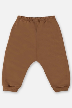 Imagem do Conjunto blusao e calça moletom marrom carros Up Baby
