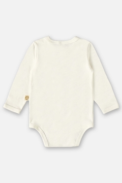 Conjunto body manga longa e calça algodão off white cavalinhos Up Baby - comprar online